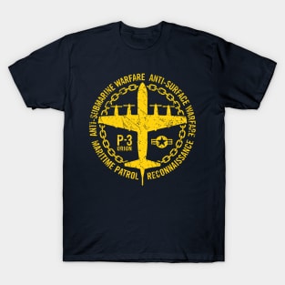 P-3 Orion Naval Maritime Patrol Anti-Submarine Warfare Aircraft T-Shirt